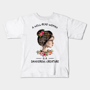 Well Read Woman Kids T-Shirt